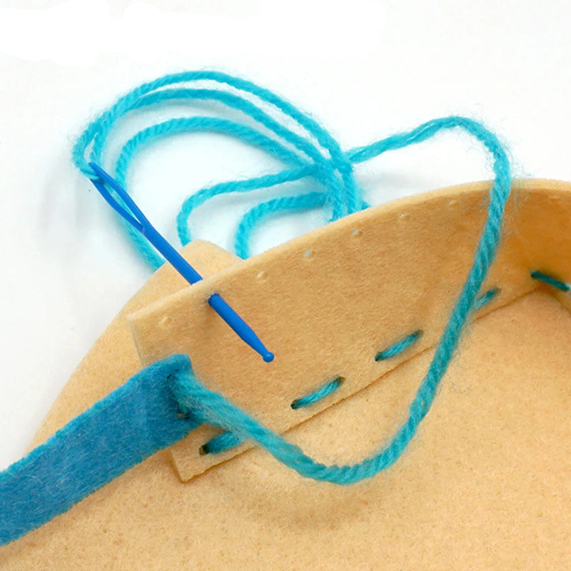 Kit de Costura para Crianças - DIY Criativo com 8 Estilos e Acessórios Divertidos
