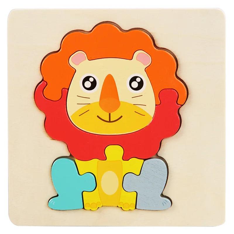 Quebra-cabeça Montessoriano Animais- Desenvolva hoje os movimentos cognitivos do seu filho! - Brinque Criativo