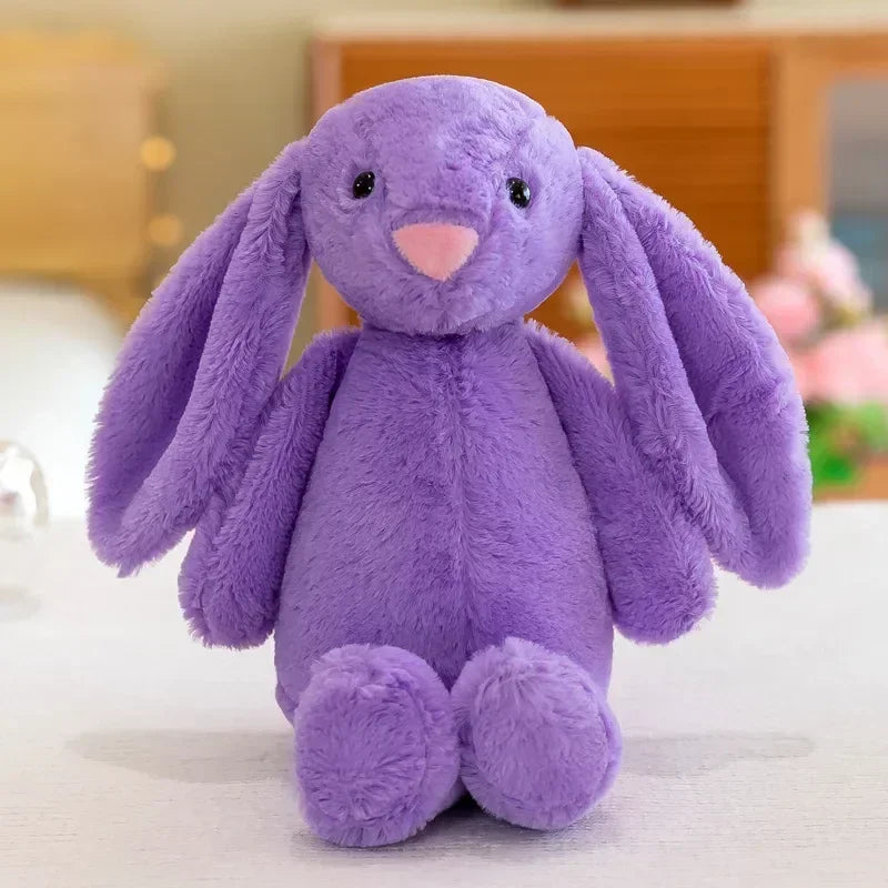 Pelúcia Coelhinho de Orelhas Longas - Brinquedo Macio e Aconchegante para Crianças e Bebês