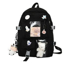 Mochila Escolar Harajuku Style Feminina – Mochila Moderna e Fofa para Estudantes com Compartimento para Notebook