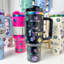 Copo Térmico Stitch 40oz – Aço Inoxidável, Canudo e Isolamento a Vácuo
