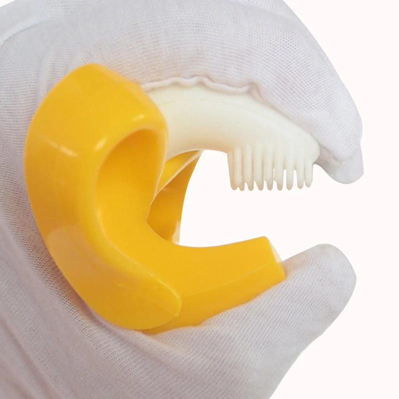 Mordedor Banana de Silicone – Seguro, Macio e Livre de BPA