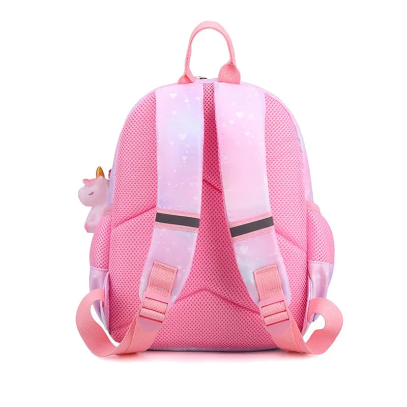 Mochila Infantil de Unicórnio - Estilo Encantador e Espaçosa