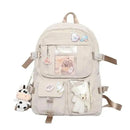 Mochila Escolar Harajuku Style Feminina – Mochila Moderna e Fofa para Estudantes com Compartimento para Notebook