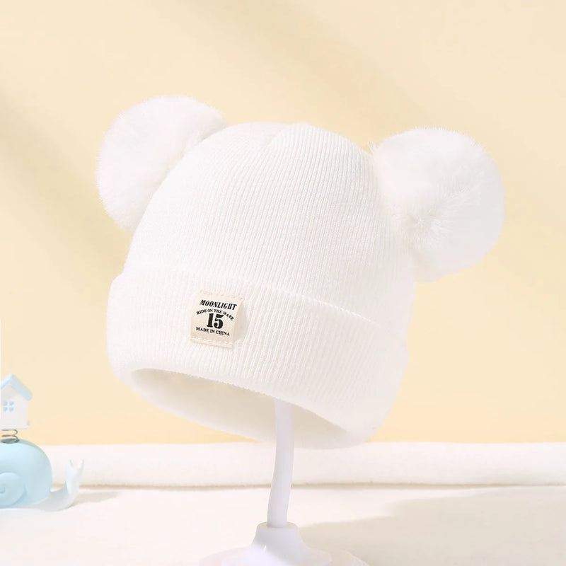 Gorro Infantil com Pompom – Quentinho e Confortável para Bebês de 0 a 3 Anos