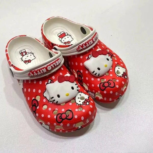Sandália Infantil Hello Kitty – Leve, Antiderrapante e Super Fofa