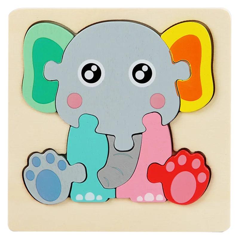 Quebra-cabeça Montessoriano Animais- Desenvolva hoje os movimentos cognitivos do seu filho! - Brinque Criativo