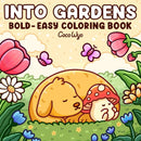 Livro de Colorir Bobbie Goods | Into the Garden - Plantas, Flores e Animais