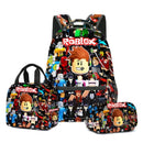 Kit Escolar 3 Peças Roblox com Mochila, Lancheira e Estojo