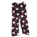 Calça de Pijama Feminina – Fleece Coral Macio com Estampa Hello Kitty e Personagens