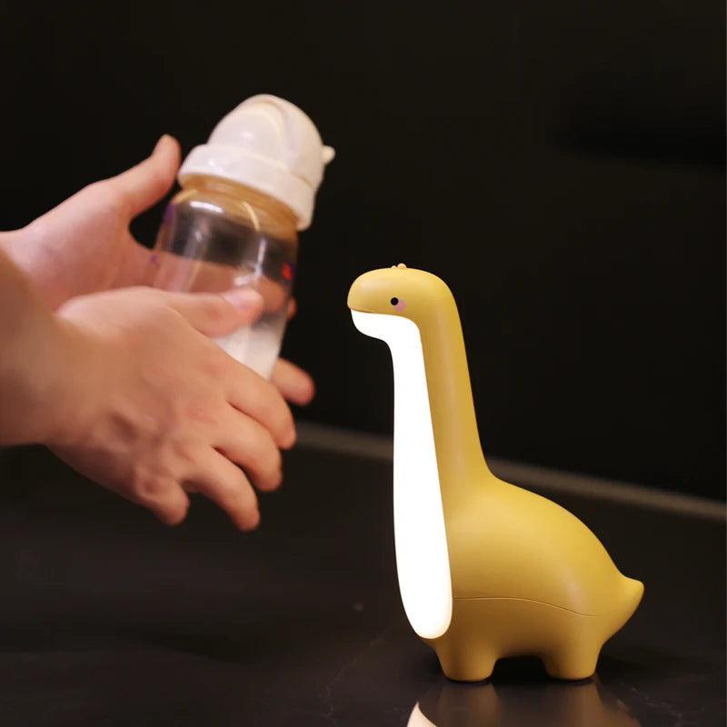 Luminária Infantil Dinossauro | Luz Noturna LED Recarrregável com Timer