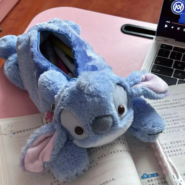 Estojo de Pelúcia Stitch – Macio, Fecho de Zíper, Tema Lilo & Stitch