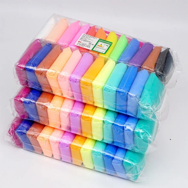 Kit de Massinhas de Modelar - 24 Cores Vibrantes para Criatividade Sem Limites