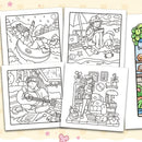 Livro de Colorir Girl Moments – Para Adultos e Adolescentes | Tema Espaço Aconchegante e Relaxante