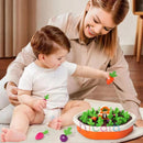 Baby Montessori Toys For Toddler Toys Educational Colorful Shape Toy Pull Carrot Set Counting Discouvery Toys For Kids Learning - Brinque Criativo