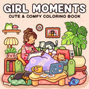 Livro de Colorir Girl Moments – Para Adultos e Adolescentes | Tema Espaço Aconchegante e Relaxante