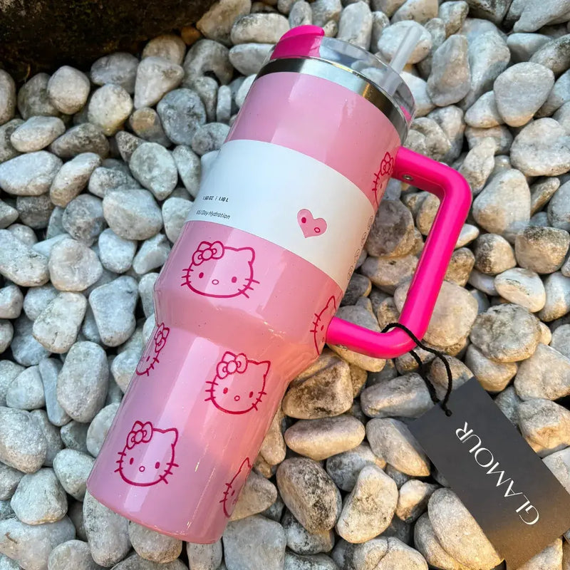 Copo Térmico 2.0 Hello Kitty | Edição Limitada 1,18L - Estilo e Conforto para Sua Hidratação