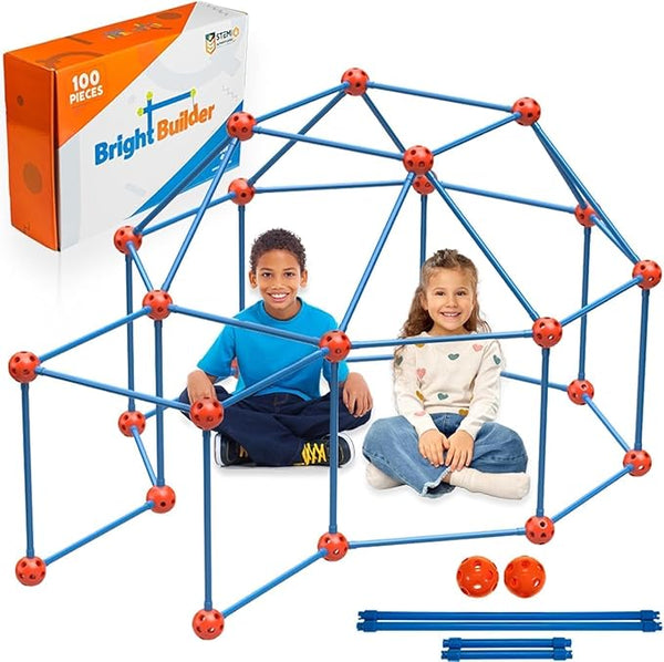 Kit STEAM de Construção de Cabaninhas Infantil + Capa Protetora Exclusiva Dia das Crianças